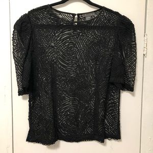 Black Sheer Gracia Top